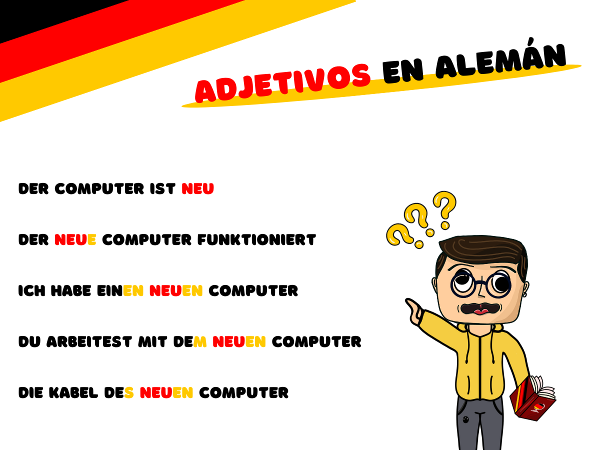 Adjetivos en Alemán y sus declinaciones